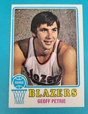 1973-74 Topps #175 Geoff Petrie Portland Trail Blazers BASKETBALL Card E
