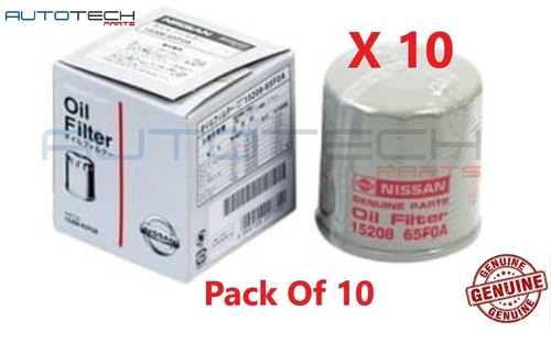 NISSAN PATHFINDER R51 VQ40DE 4L 1520831U0B NEW GENUINE OIL FILTER PACK OF 10 - 第 1/2 張圖片