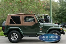 Spice 97-06 Jeep Wrangler Replacement Soft Top + Front Upper Door Skin 