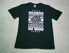 San Antonio Spurs T Shirt Mens Large Black A1