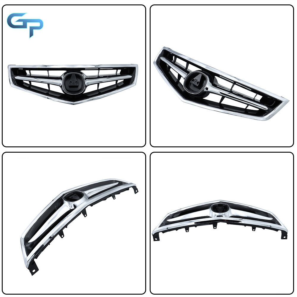 KUAFU Chrome Grille Trim For 2006-2008 Honda Acura TSX - Replacement For AC1210108 71122SECA02
