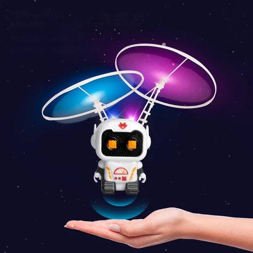Children's Gift Induction Flying Robot Toy Mini Aircraft Outdoor Toys LED Light - Picture 5 of 5