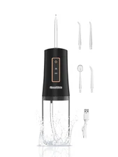 Cordless Water Dental Flosser with 3 Modes Rechargeable Oral Irrigator Travel