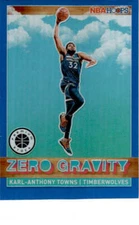 2019-20 Hoops Premium Stock #17 Karl-Anthony Towns Zero Gravity Blue