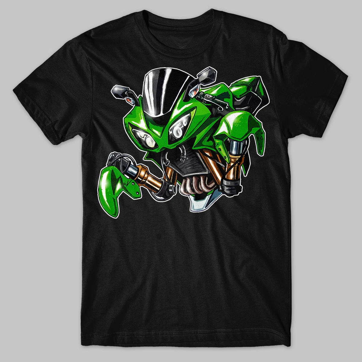 T shirt for Kawasaki ZX10R motorcycle NINJA Tee design ZZR by Moto Animals