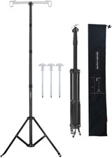 Telescopic Lantern Stand with Base Outdoor Camping Lamp Stand Pole Adjustable La