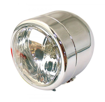 Open Box Bike It Single Dominator Bottom Mount Chrome Motorcycle Head Light