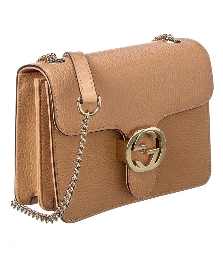 Gucci Interlocking Small Leather Shoulder Bag Wom… - image 1