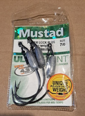 Mustad Ultra Point Power Lock Plus 3/8oz Ref. #91768UB38-7/0-3 ct. FREE SHIP