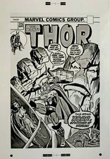 Production Art Mighty THOR #215 cover, MARIE SEVERIN art, 11x17