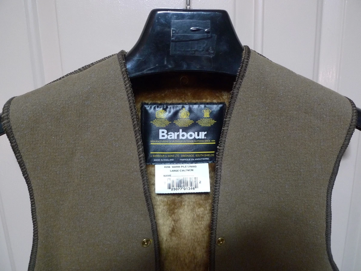 BARBOUR A298 KID S WARM PILE SNAP IN LINER FOR KID S BEDALE