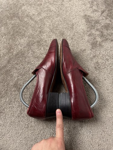 Vintage Women’s 1980s Burgundy Pierre Cardin Shoes, Size 9M - Picture 5 of 9