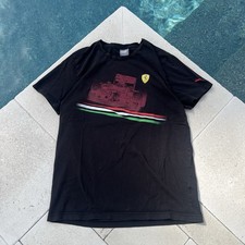 VTG F1 Scuderia Ferrari Formula 1 RARE 2008 Puma Black Shirt For Men Size M L