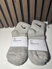 Nike Everyday Cushion Ankle Training Socks, Size L - Grey 6 Pair Going Fast