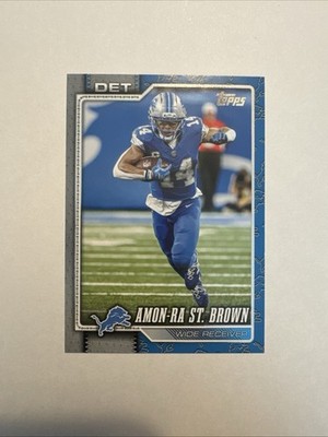 2026 Topps Football Amon-Ra St. Brown Team Border Short Print (SP)    Lions  