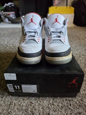Nike Air Jordan 3 Retro 2013 Fire Red Size 11 136064 120