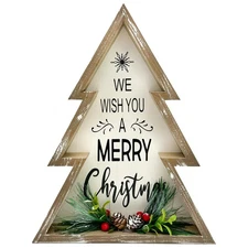 Christmas Decorations Farmhouse Christmas Tree Decor Pinecones Merry Christma...