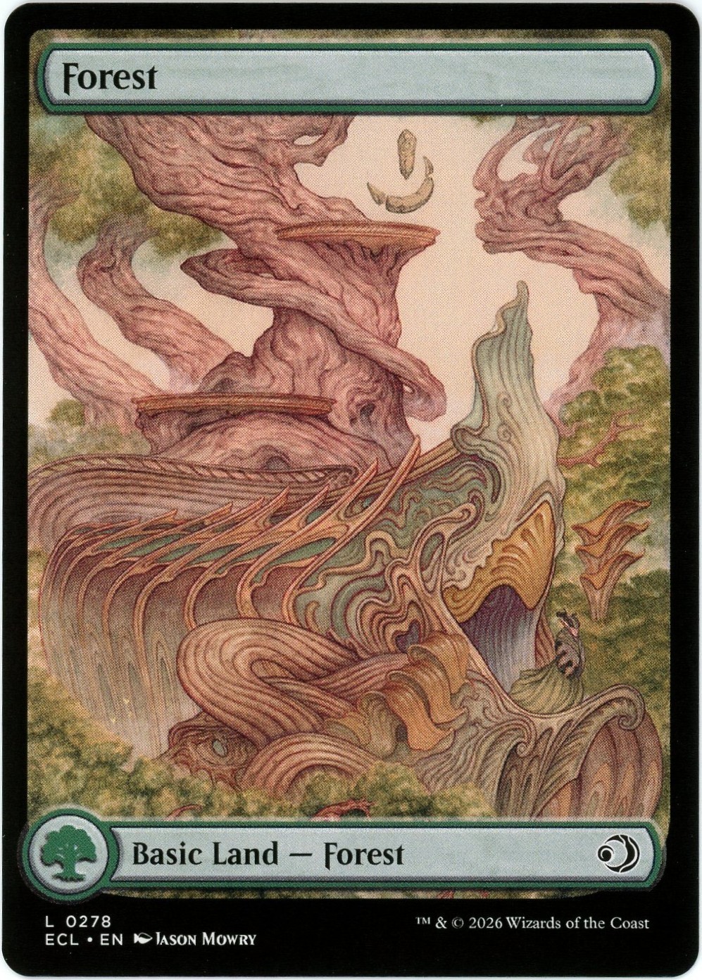Forest (0278) - Full Art - Lorwyn Eclipsed ECL - MTG - NM/M