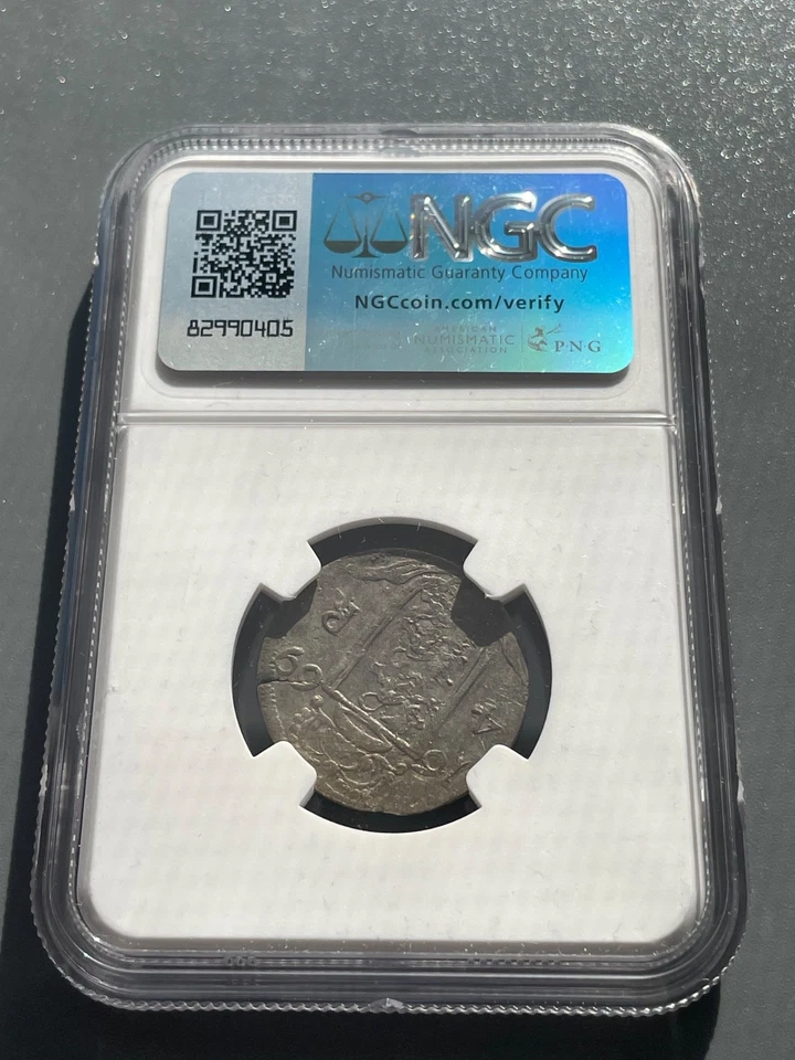 SWEDEN  1669 Silver 4 Ore NGC AU Details Cleaned RARE - Image 3 of 4