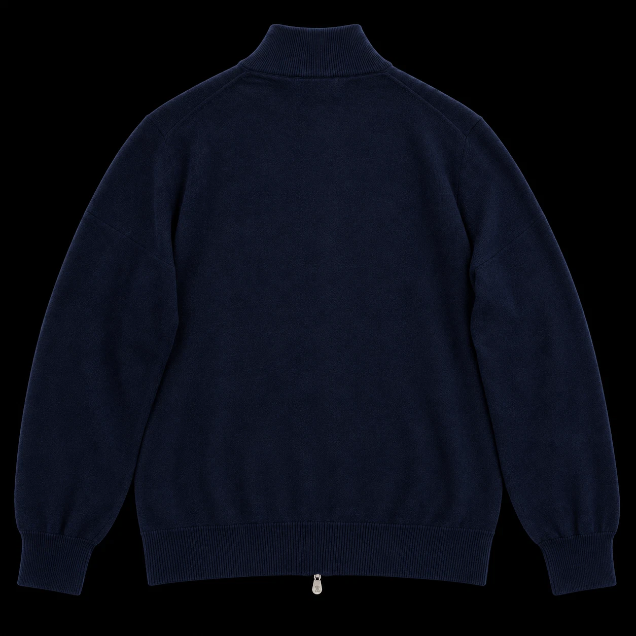 Brunello Cucinelli Full Cashmere Zip Up Cardigan Mens size 50 USA Medium Navy  image 2