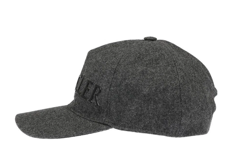 NUEVA GORRA DE BÉISBOL MONCLER DE LUJO GRIS CON LOGOTIPO DE LANA SOMBRERO TALLA ÚNICA CÓDIGO RFID Foto 3 de 4