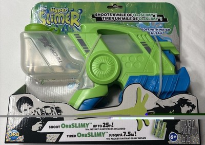 ORB Hyper Slimer SLIME GUN 2 Colors 10 Instant Slimy Packs Included FREE SHIP