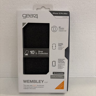 ZAGG Gear4 Wembley Flip Series Folio Case for iPhone 12 Pro Max - Clear