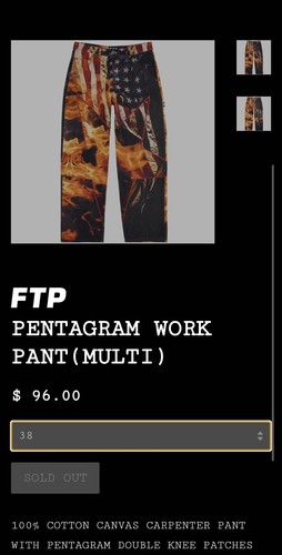 FTP PENTAGRAM WORK PANT