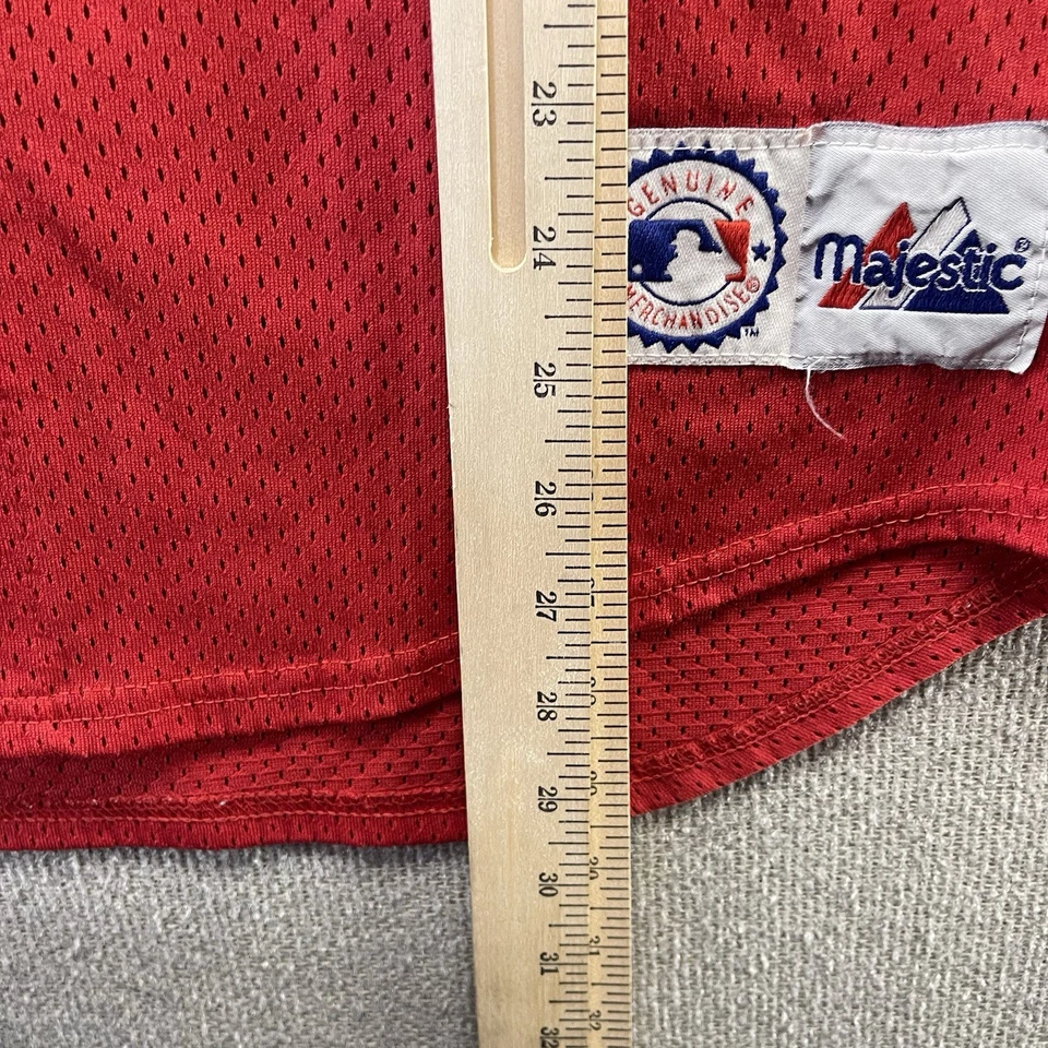 复古圣路易斯红雀队 Mark Mcgwire Majestic MLB 成人中号棒球服 — 第 4/4 张图片
