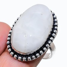 Crazy Lace Agate Gemstone Handmade 925 Sterling Silver Jewelry Ring Size 7 I153