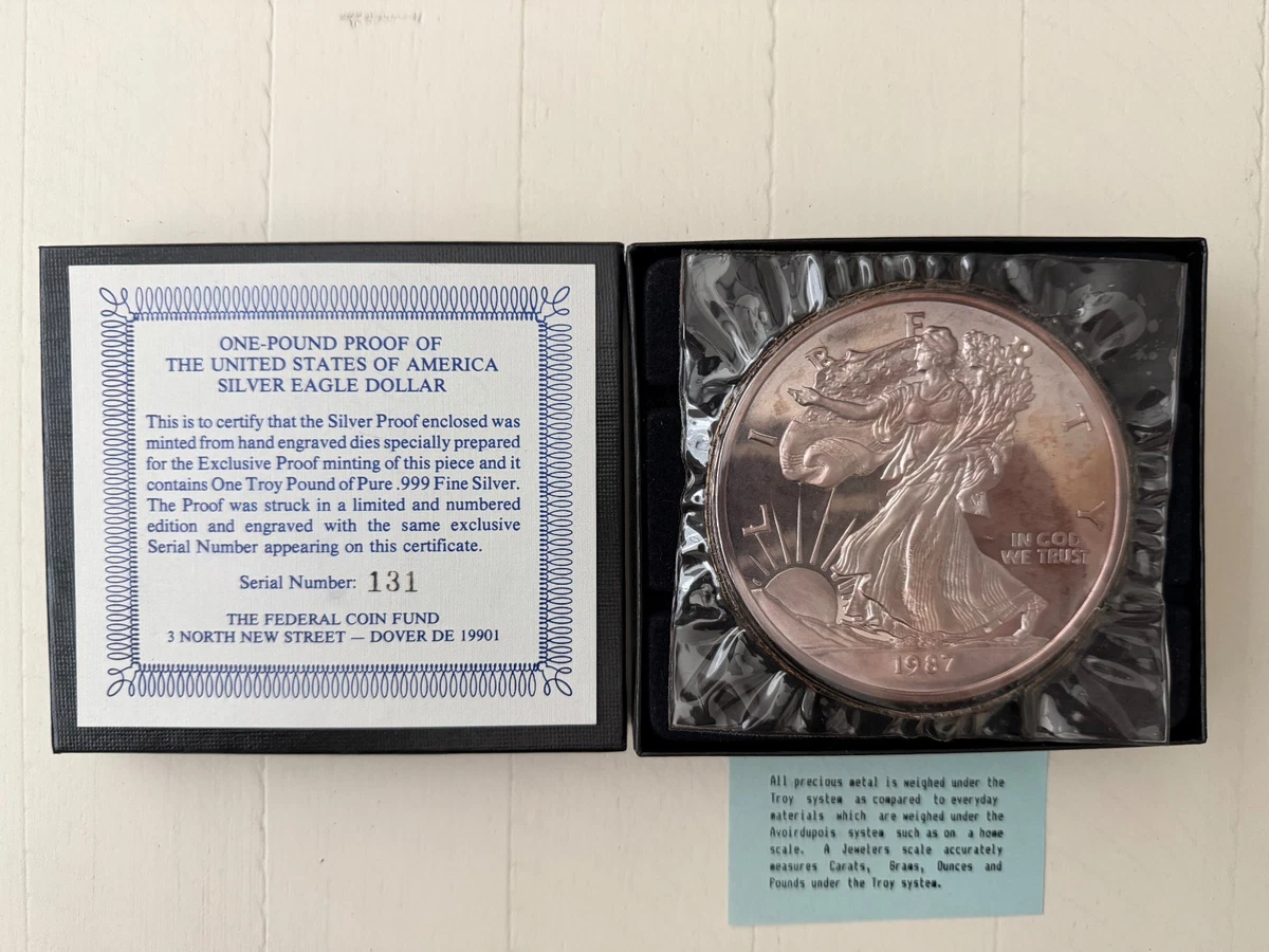 25+ American Eagle Proof 1987 Silver Bullion Coins for sale