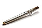 PARKER 75 GRAIN D' ORGE BARLEYCORN SILVER PLATE ROLLERBALL PEN FRANCE 1980 — photo 9