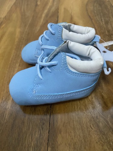 Baby Boy Blue Shoes Shoes Size 0-3 Months - Picture 5 of 6
