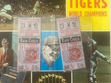 September 17, 1968 Detroit Tigers 2 Ticket Stubs Pennant Clinch Against Yankees