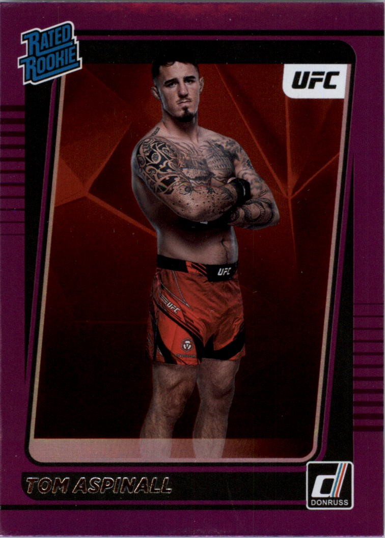 2022 Donruss UFC Purple Flood #216 Tom Aspinall - UFC