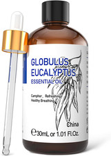Eucalyptus Essential Oil 1 Fl Oz, 100 Pure Natural Therapeutic Grade, Premium G