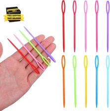 100PCS Yarn Needles, Large Eye Plastic Needles for Yarn Sewing Crochet Needle Pl