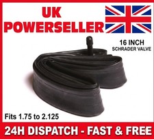 16 INCH INNER BICYCLE TUBE 1.75 - 1.85 -1.95 - 2.0 - 2.125 kids mtb bmx bike 16"