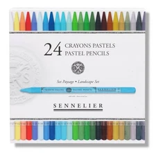 Sennelier Woodfree Pastel Pencil Set - 12 - 24 - 48 Colours