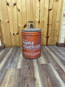 Vtg Arctic Cat Purple Powerlube Racing Formula Snowmobile Gas Can 5 Gallon Empty
