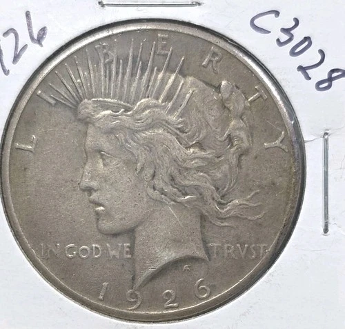 1926 P Mint Peace Silver Dollar Coin ask4bud C3028