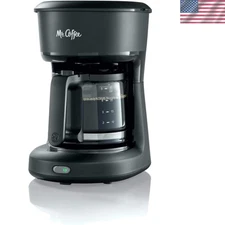 Compact 5-Cup Coffee Maker with Ergonomic Carafe - Perfect for Small Households