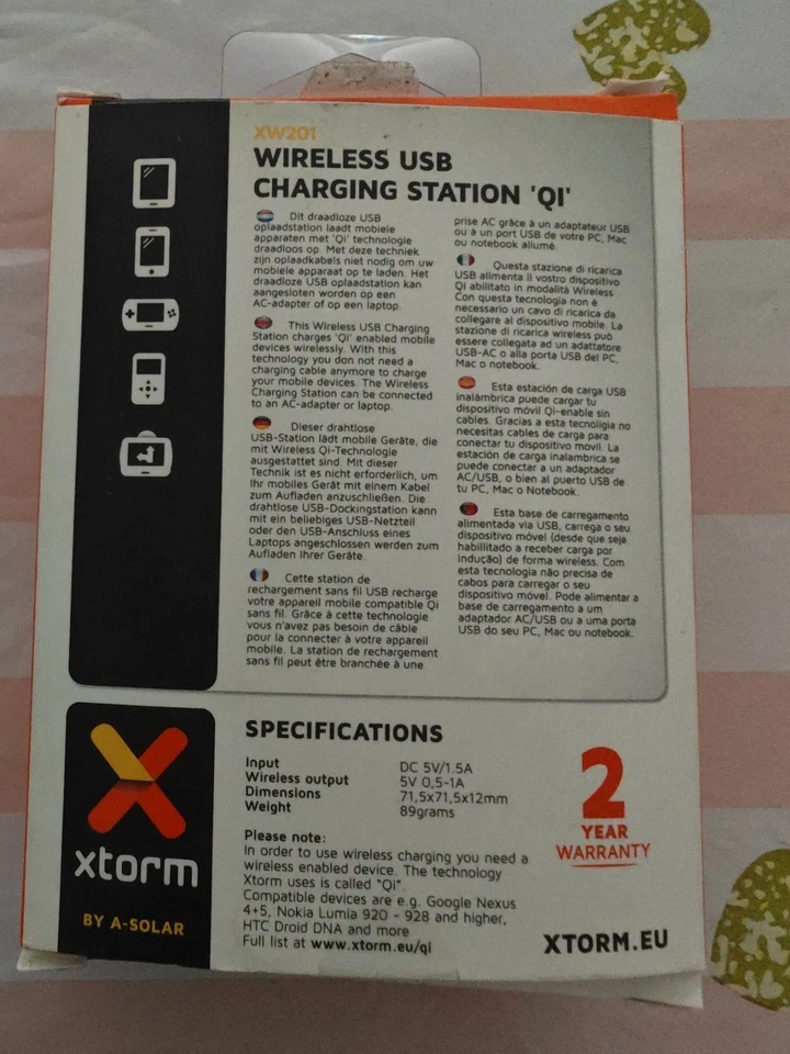 Xtorm XW201 Wireless USB Qi Charging Charger Station iPhone Android Smartphone - Bild 2 von 2