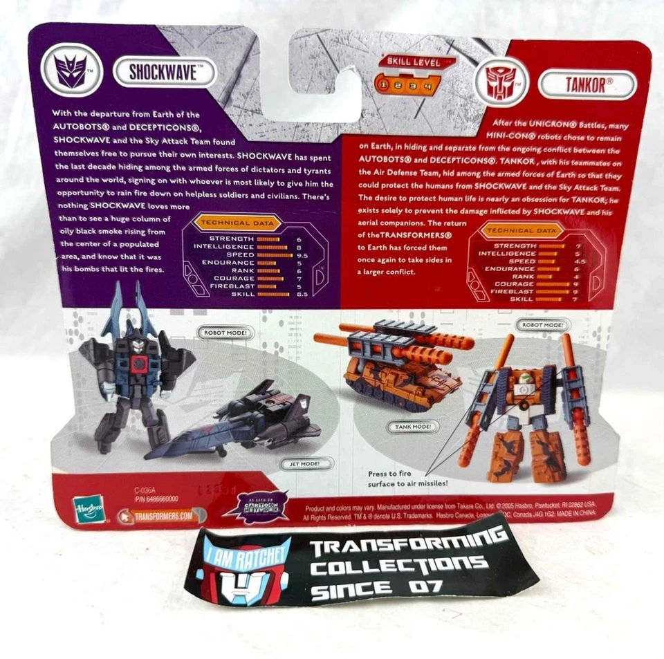 Transformers 2004 Cybertron RID Mini-Con Shockwave Vs Tankor MOSC - Image 2 of 2