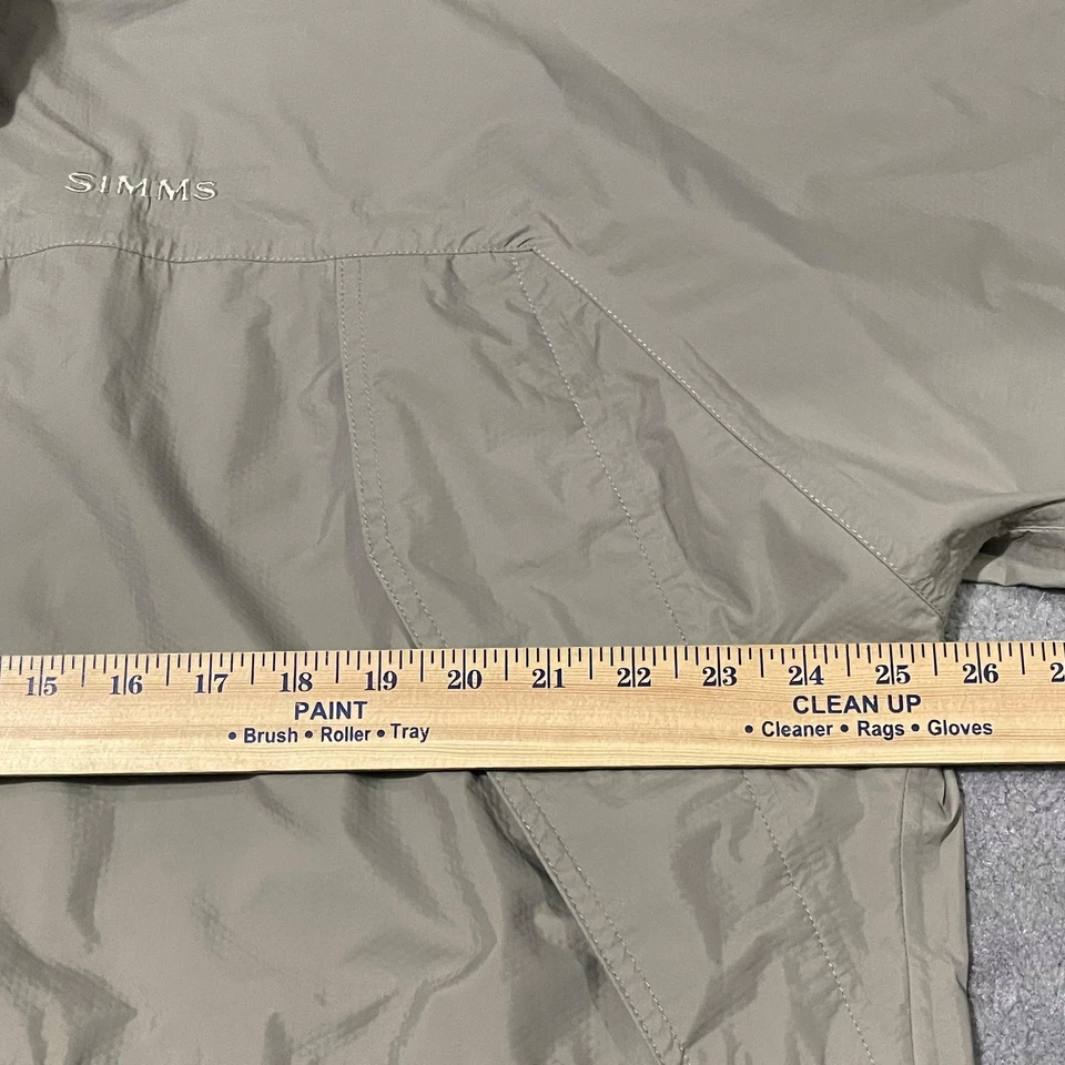 Simms GORE-TEX Paclite Jacket Mens XL Olive Green Hooded Waterproof Fishing Rain - Image 4 of 4