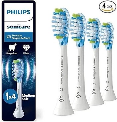 Philips Sonicare Zahnbürstenköpfe C3 Optimal White 4er Pack kompatibel Ersatz