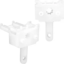 2pcs Vertical Blinds Replacement Parts, POM Material Control Medium, White 