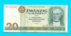 04 113 Banknote DDR 20 Mark 1975, Series SH, KN Red 6 Digit