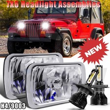 For Jeep Wrangler 1987-2005 5x7 7x6 Inch Led Headlight Sealed Highlow Beam