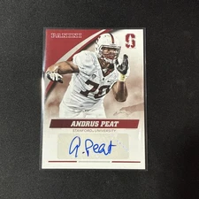 2015 Panini Collegiate Stanford Andrus Peat Auto RC Saints Steelers